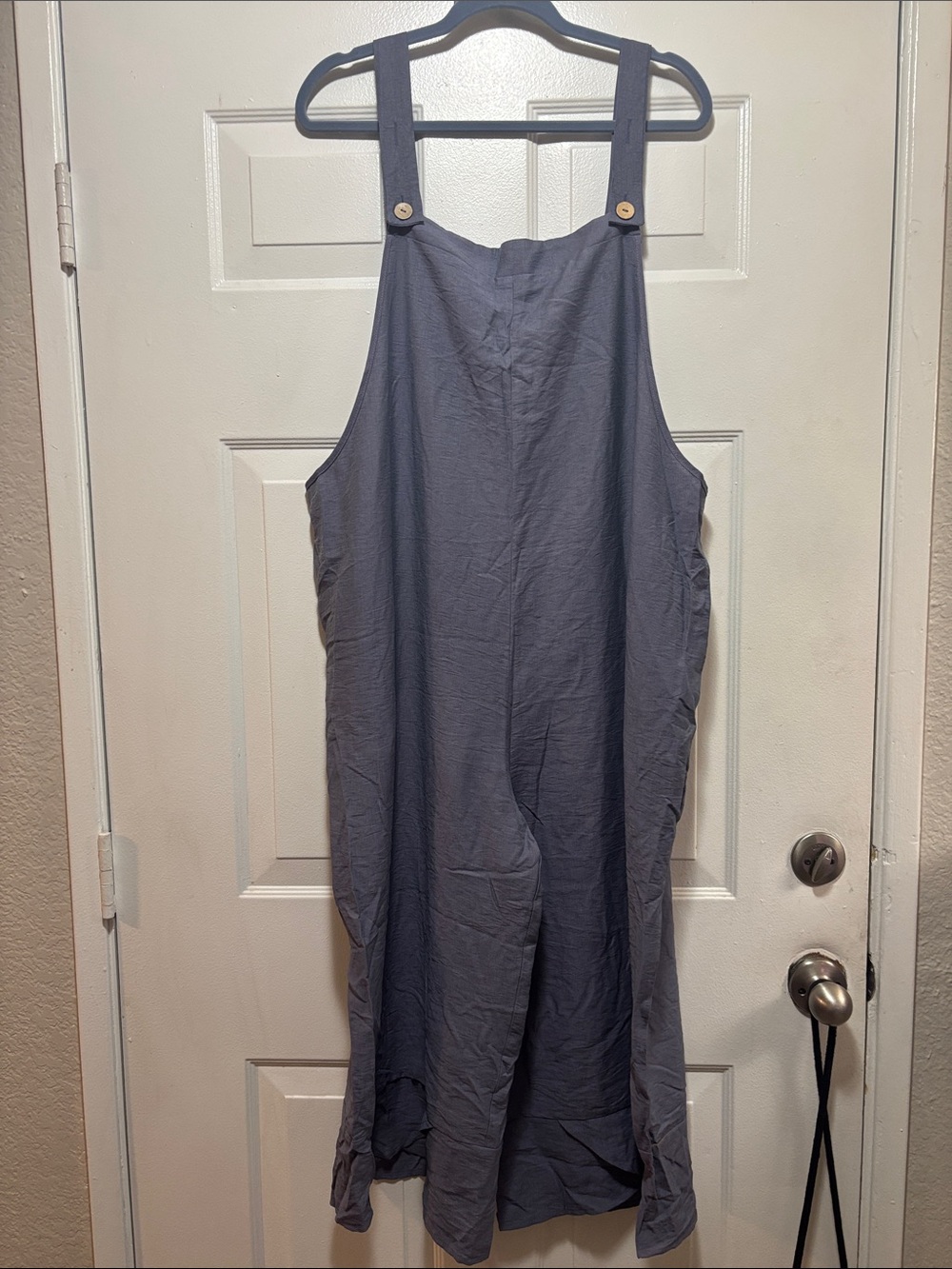 Slate Blue Adjustable Strap Jumpsuit